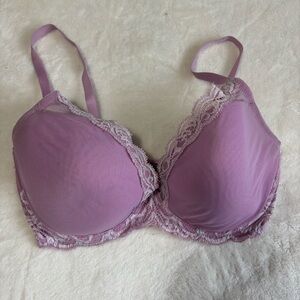 Natori feathers Lavender Lace Trim Bra